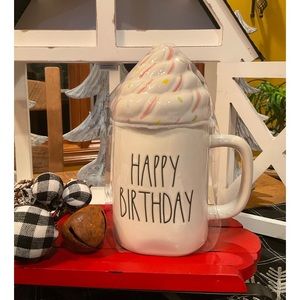 Rae Dunn Happy Birthday mug